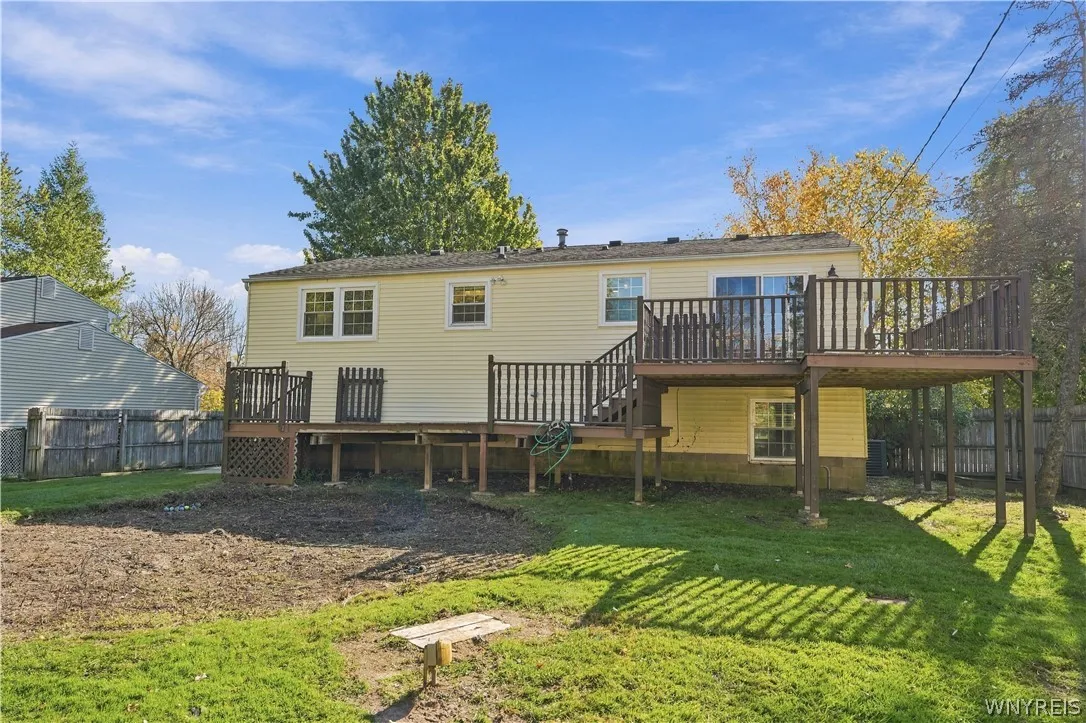 Backyard with potential to add above ground pool