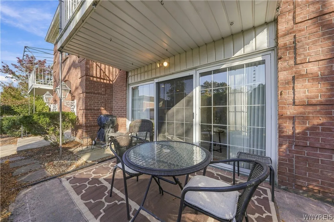 Private covered patio