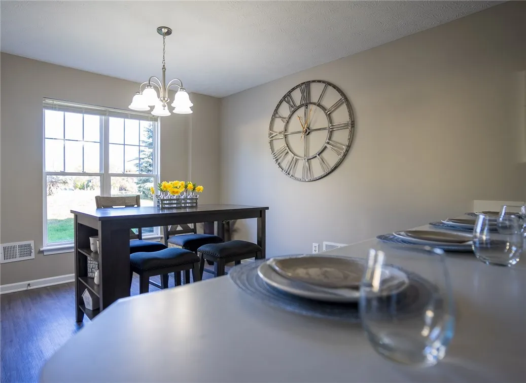 View of typical Great Room dining area from kitchen