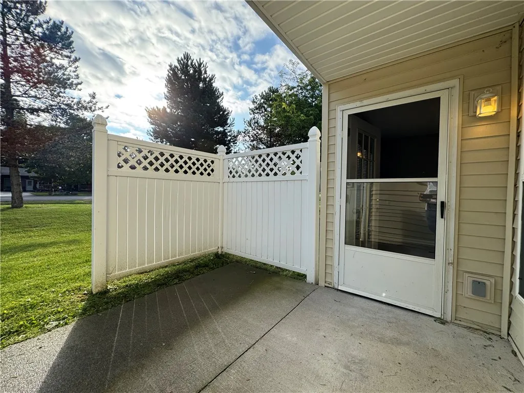 Typical covered private patio