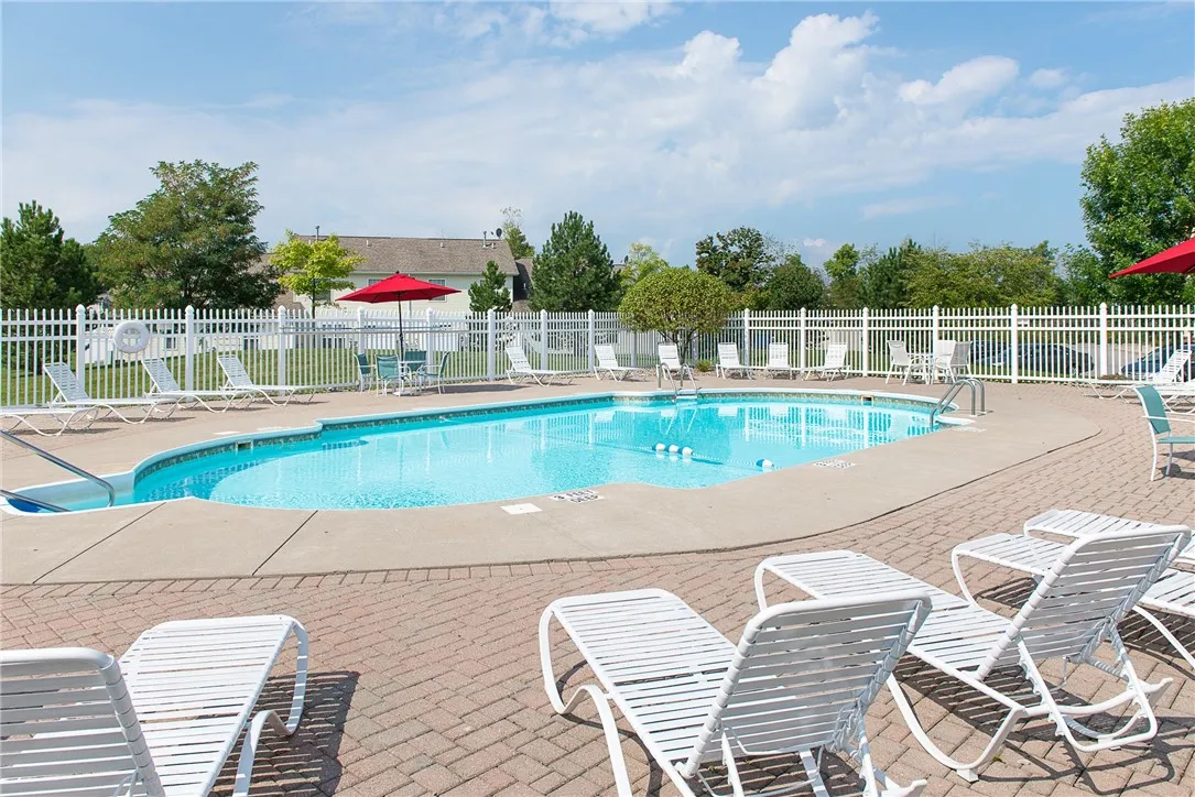 Sparkling swimming pool at Webster Woods