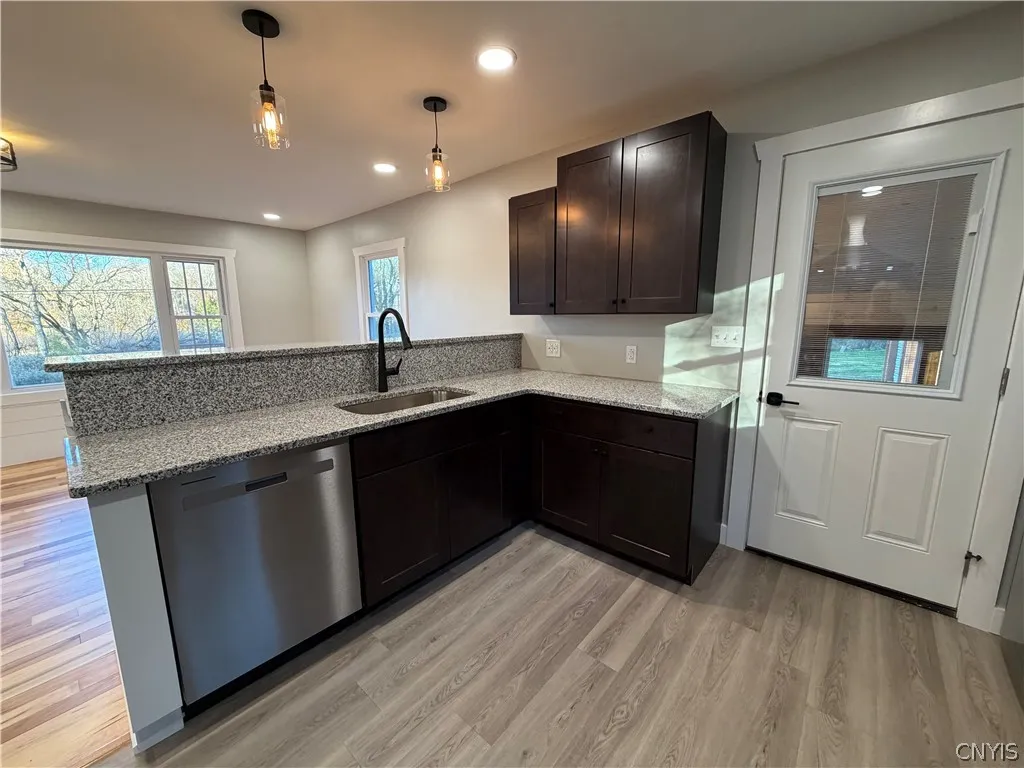 New stainless-steel appliances.
