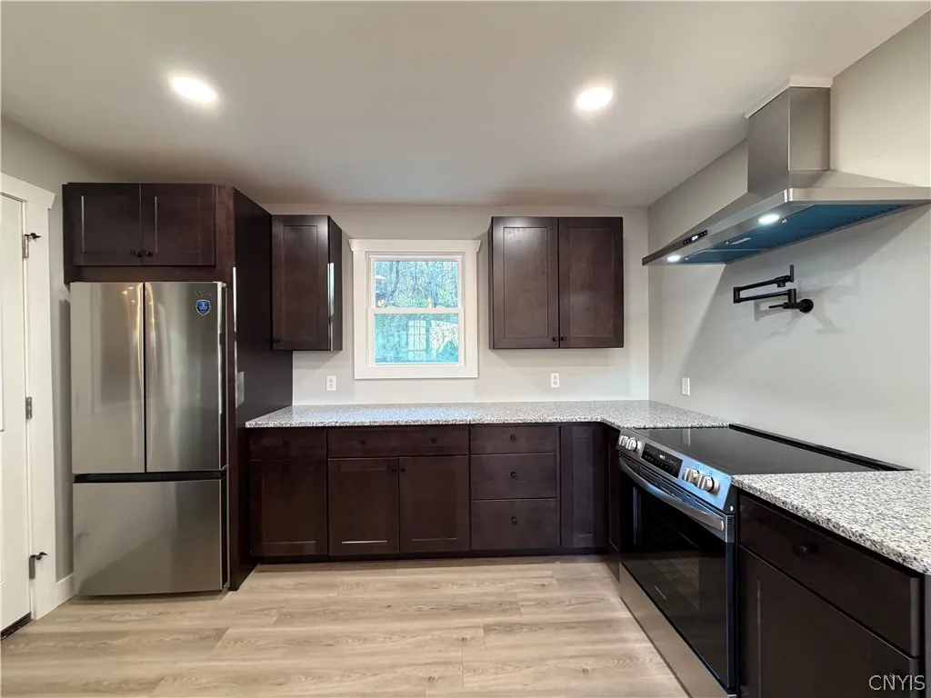 Brand new self-close cabinetry.