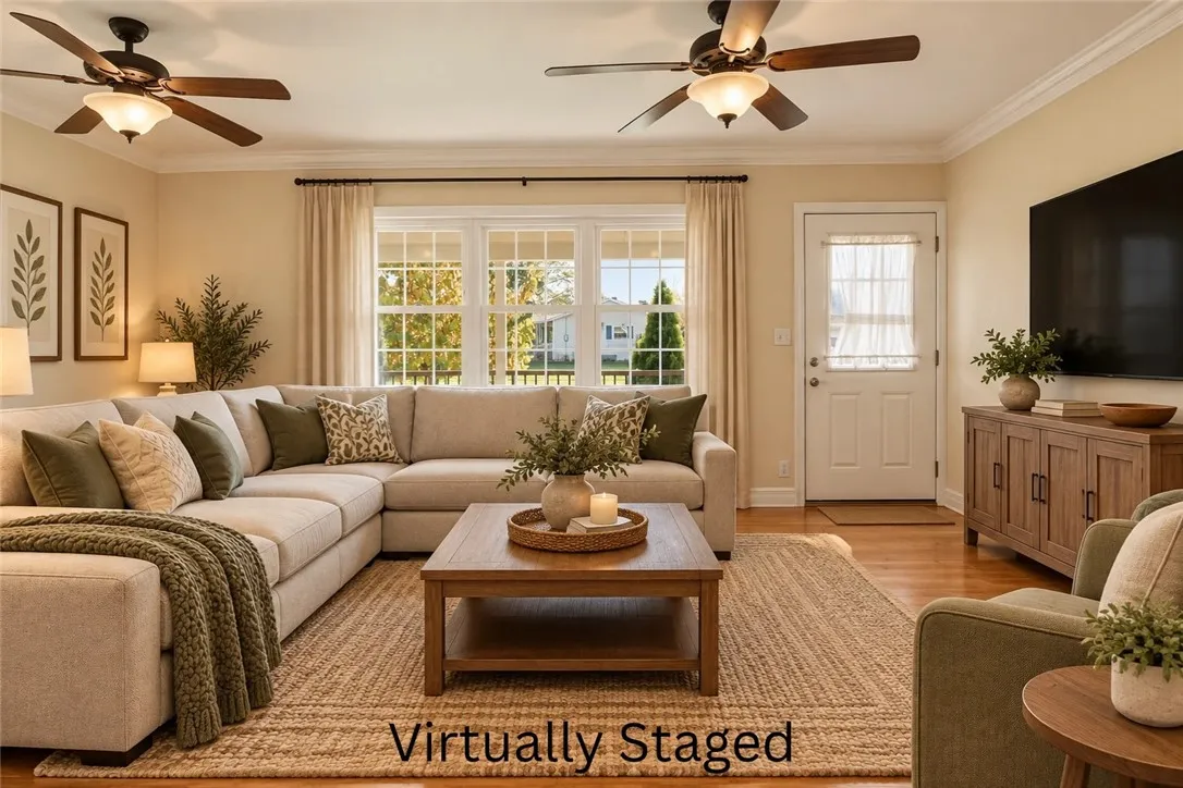 Living Room virtually Staged