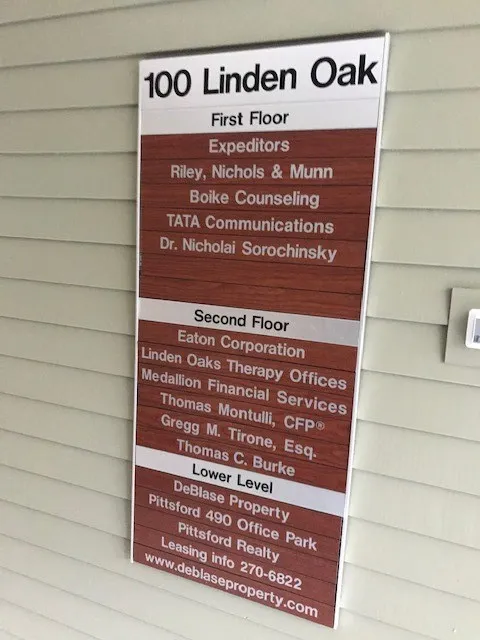 100 Linden Oaks Lobby Directory