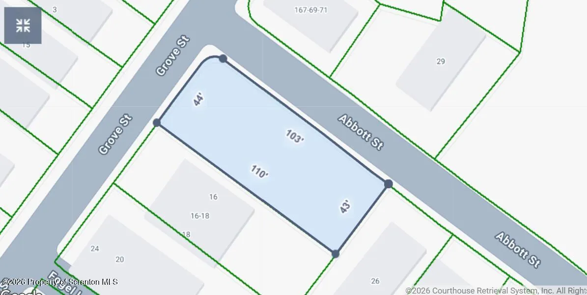 Land For Sale Grove Street, Wilkes-barre, Pennsylvania 18702