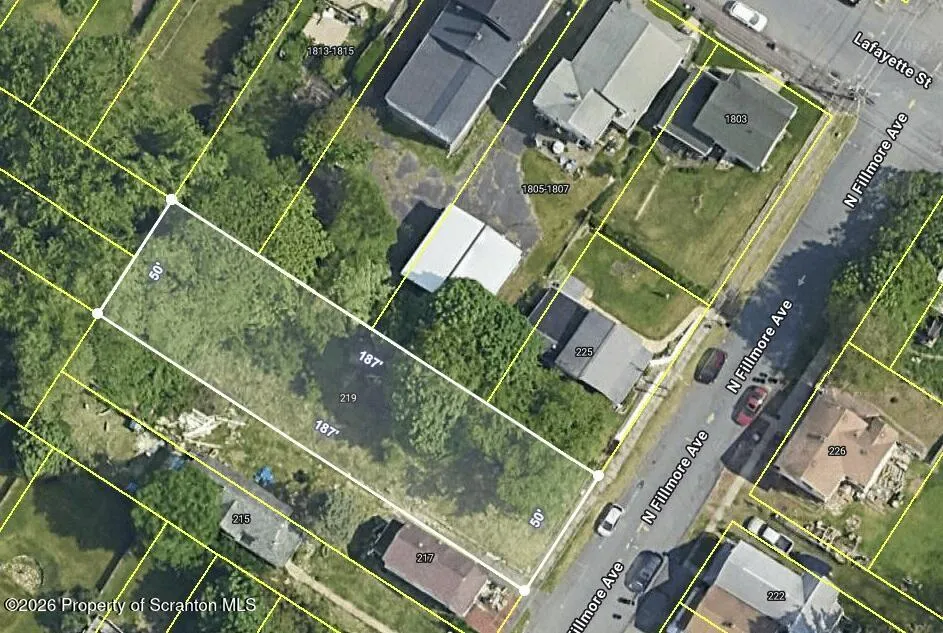 Land For Sale 219 N Fillmore Avenue, Scranton, Pennsylvania 18504