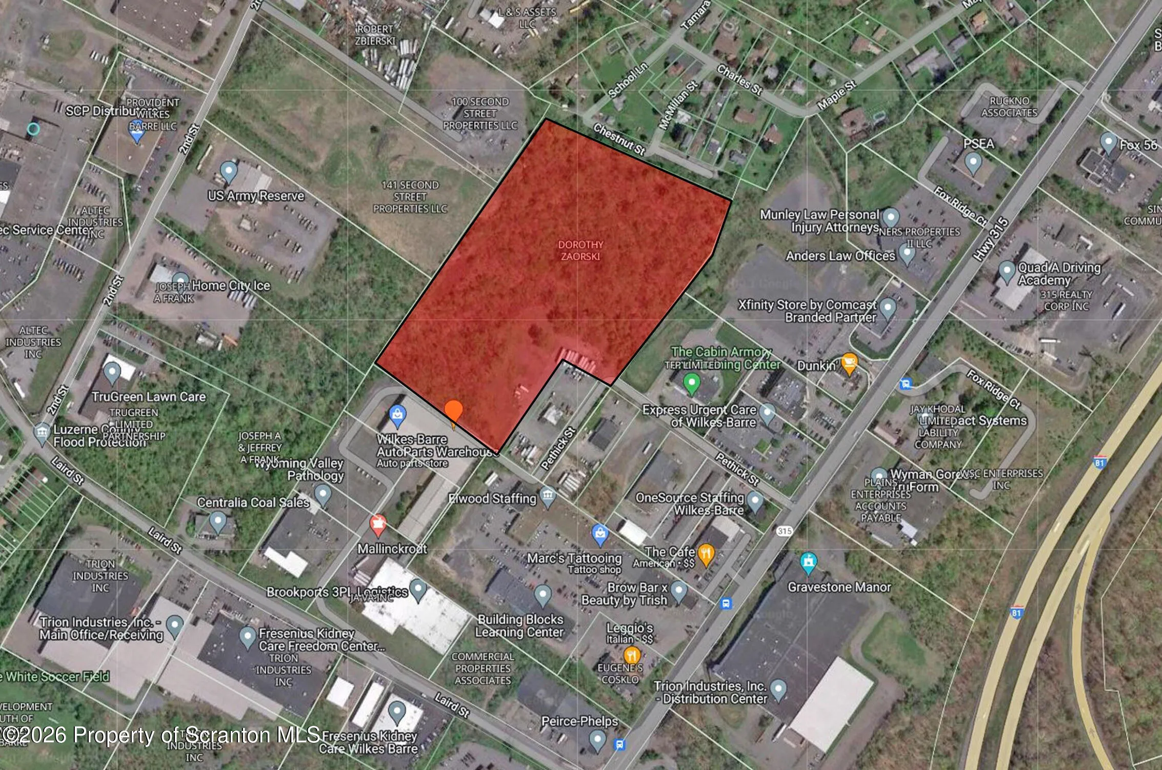 Land For Sale 0 Pethick Street, Plains, Pennsylvania 18705