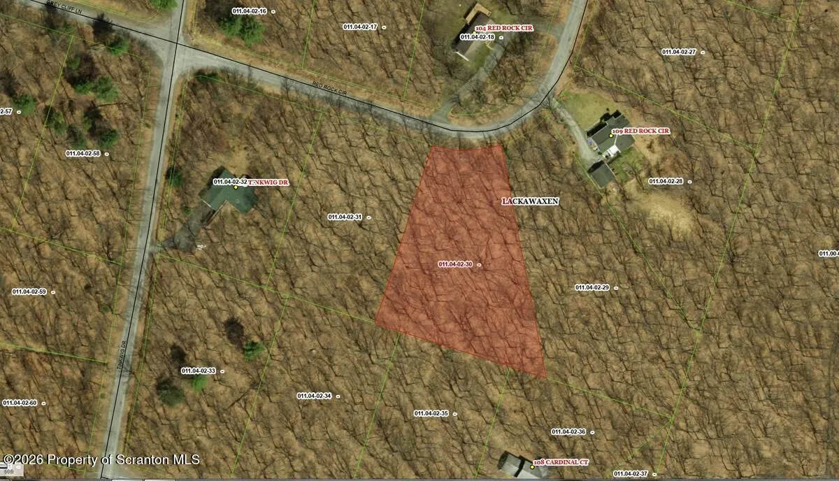 Land For Sale Red Rock Circle, Lackawaxen, Pennsylvania 18435
