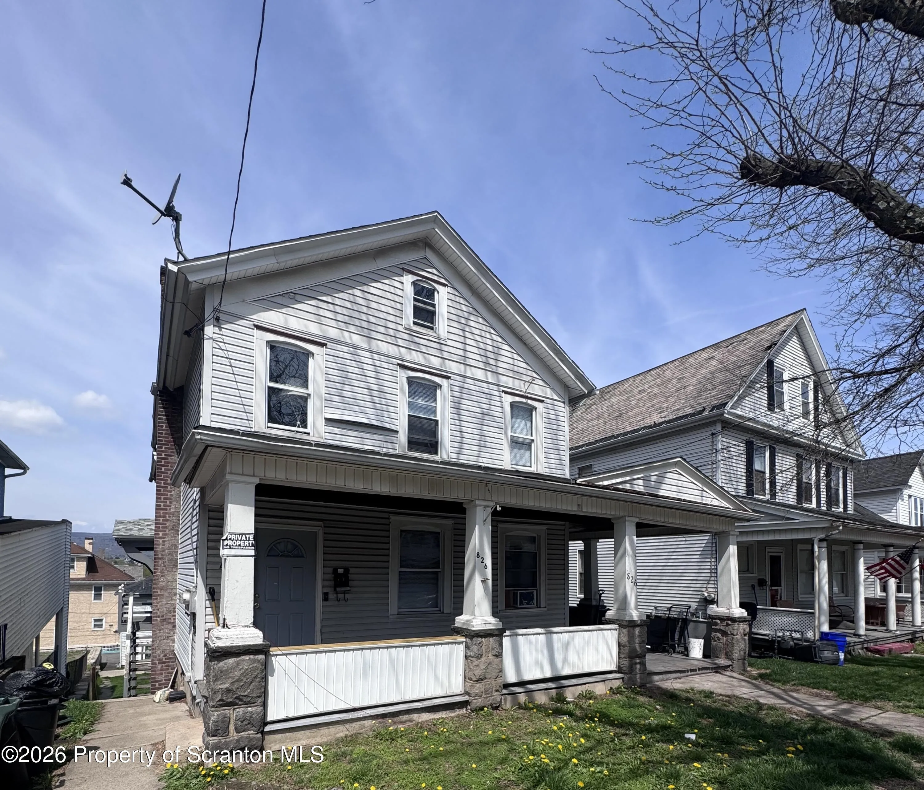 Residential Lease For Rent 826 Prospect Avenue Unit 1st Floor, Scranton, Pennsylvania 18505