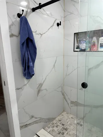 Newly remodeled shower