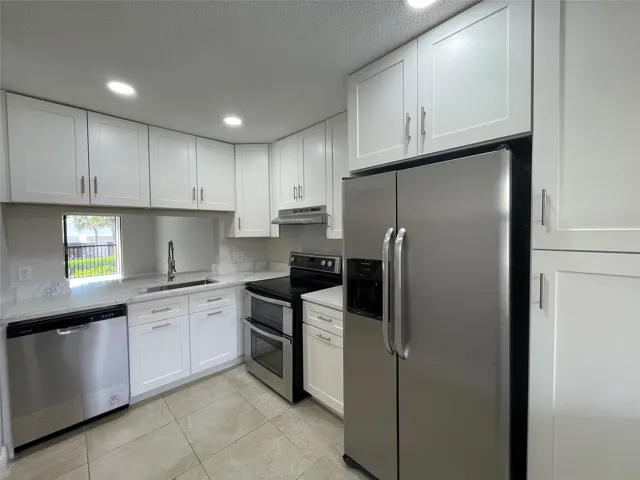 Brand new white kitchen just installed.