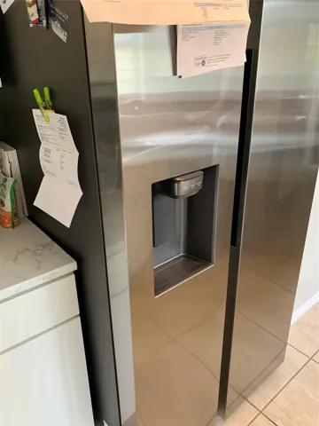 Stainless steel fridge