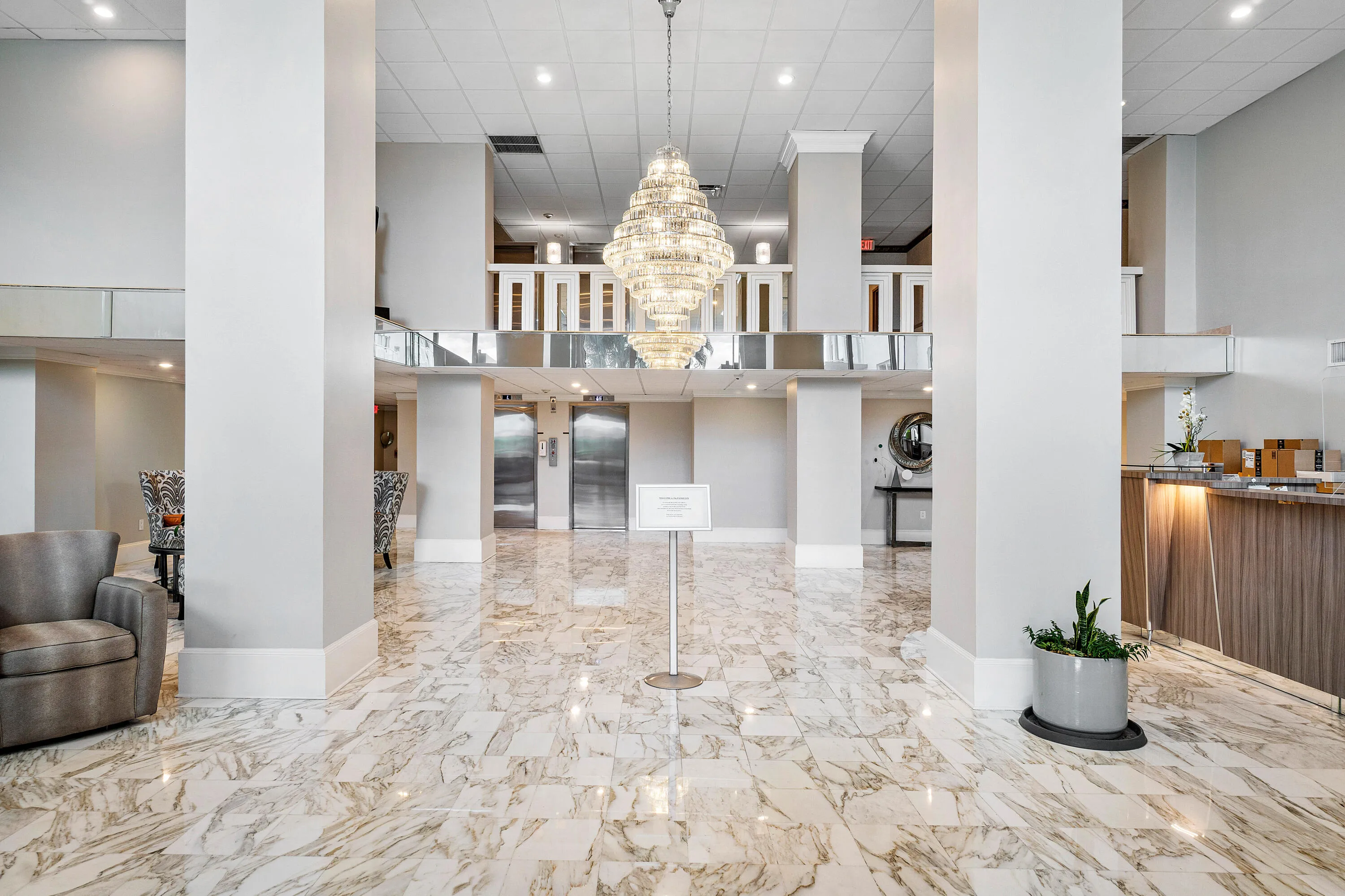 Lobby w/ Front Desk Service