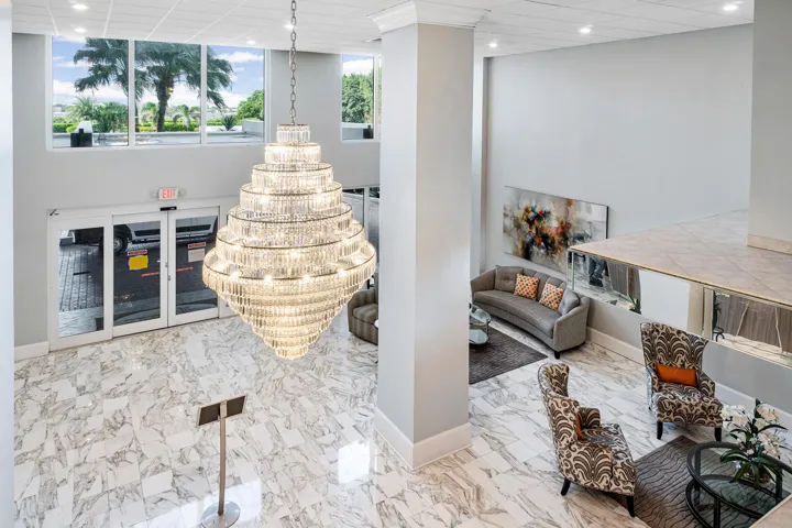 Lobby w/ Front Desk Service
