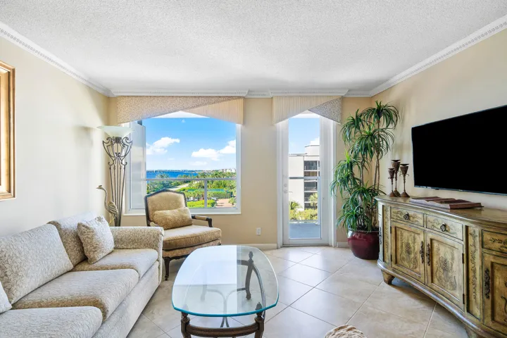 Living Room with Incredible Water Views
