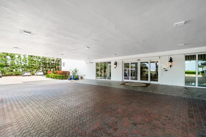 Covered Drive Through AT Front Entrance
