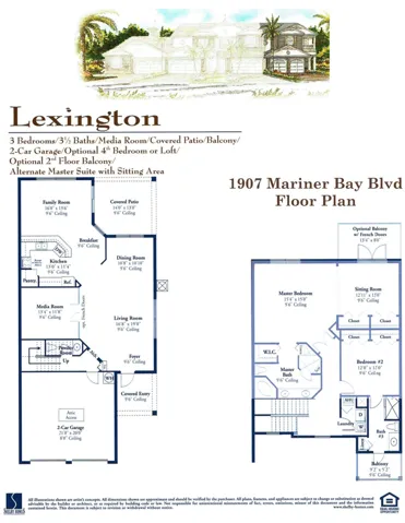 1907 Lexington 2 BR Floor Plan