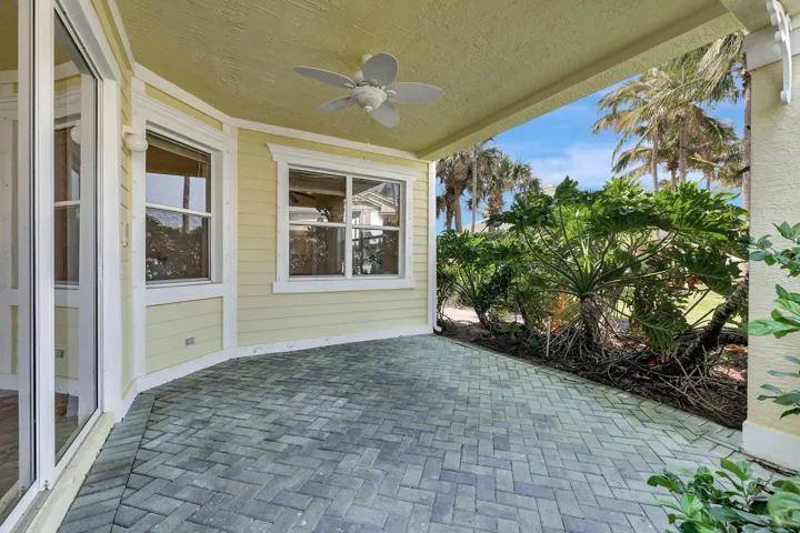 Patio facing N