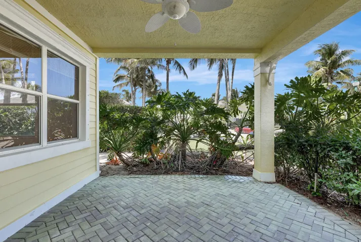 Patio facing N