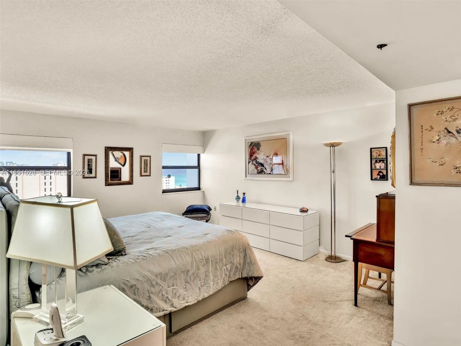 Primary bedroom with ocean views