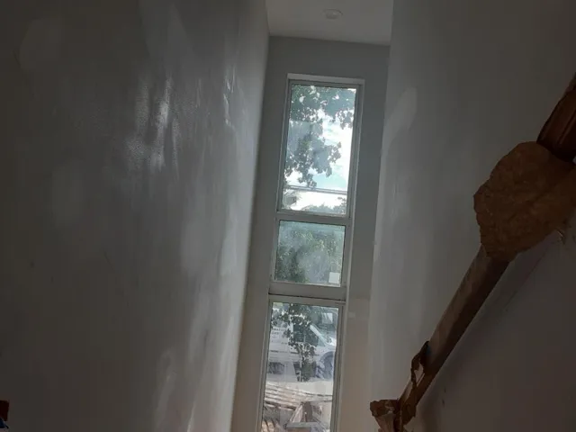 Going down front staircase