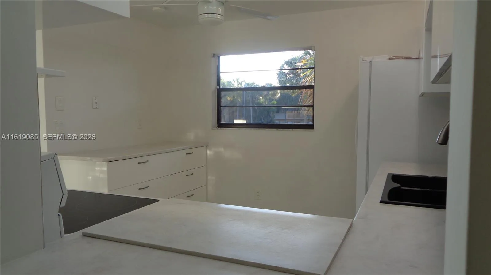 Kitchen has window