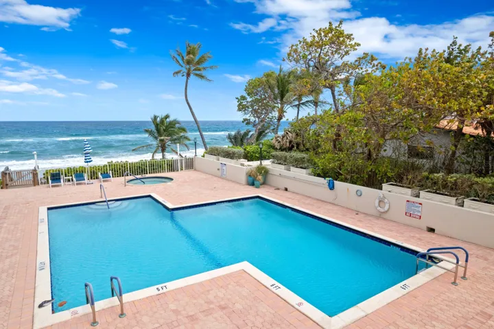 Oceanfront heated pool and private beach