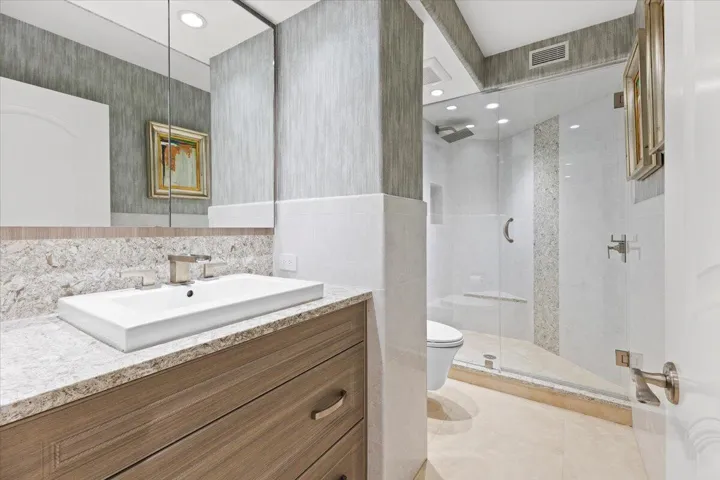 Lower level guest suite bathroom