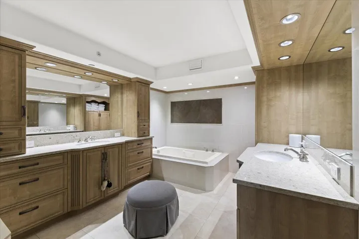 Upper level primary bathroom