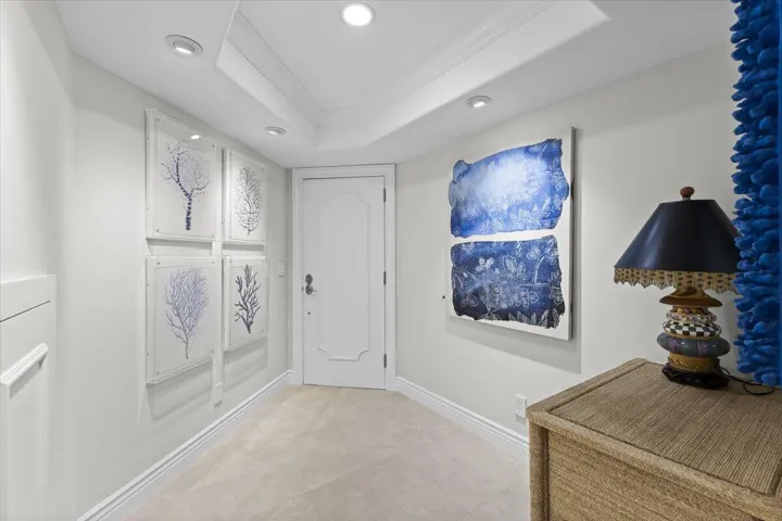 Lower level entry hall