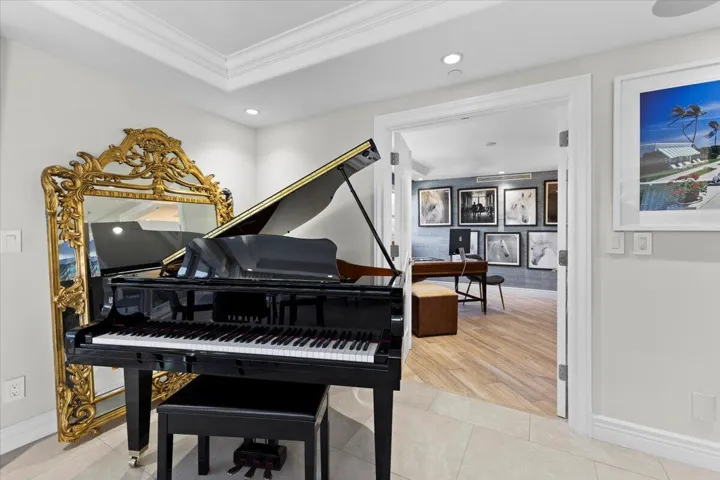 Upper level office (entry with piano)