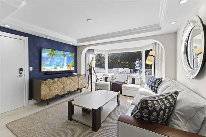 Lower level den with exterior access