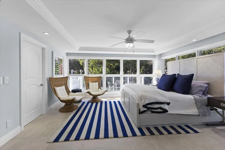 Lower level primary bedroom