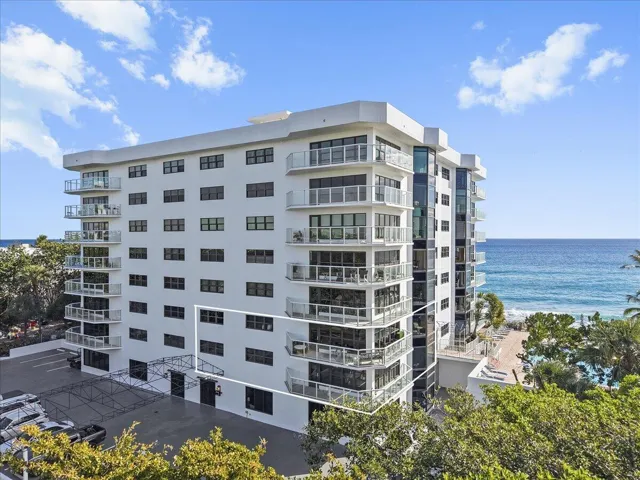 Oceanfront building exterior