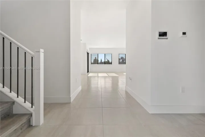 Entrance through the front door