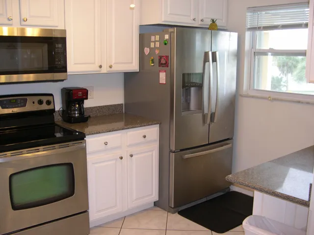 All Amana stainless steel appliances.