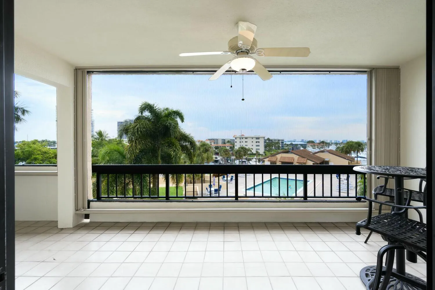 Screen enclosed balcony