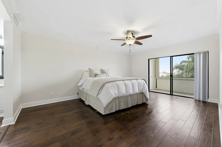 Virtually staged primary bedroom