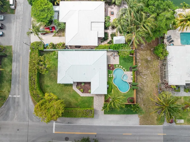 Drone overhead view