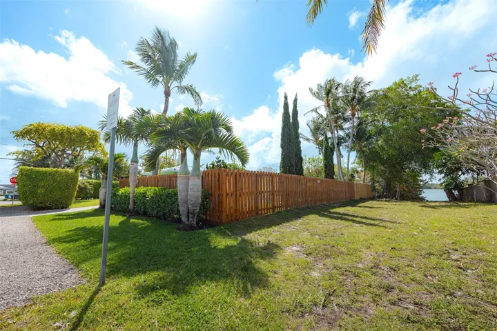 West side of property, lake access to the right