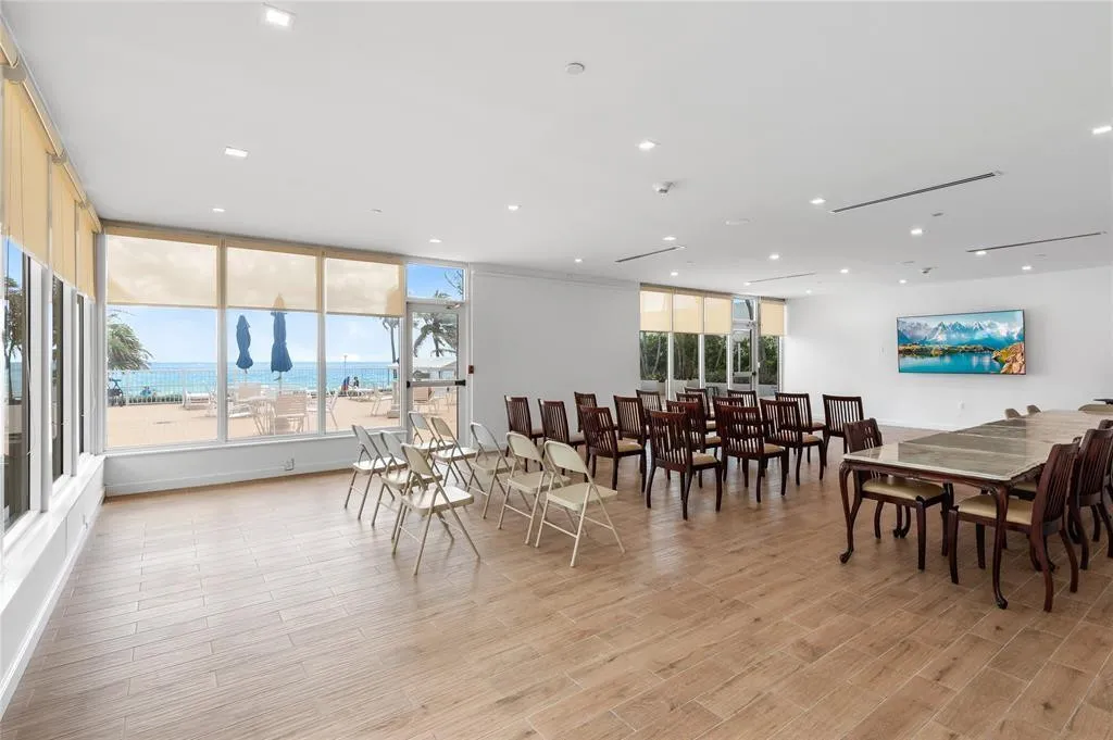 Beachfront community room