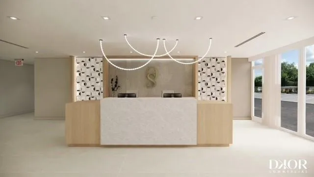 Artist's rendering of renovated lobby