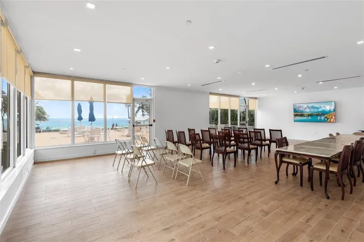Beachfront community room