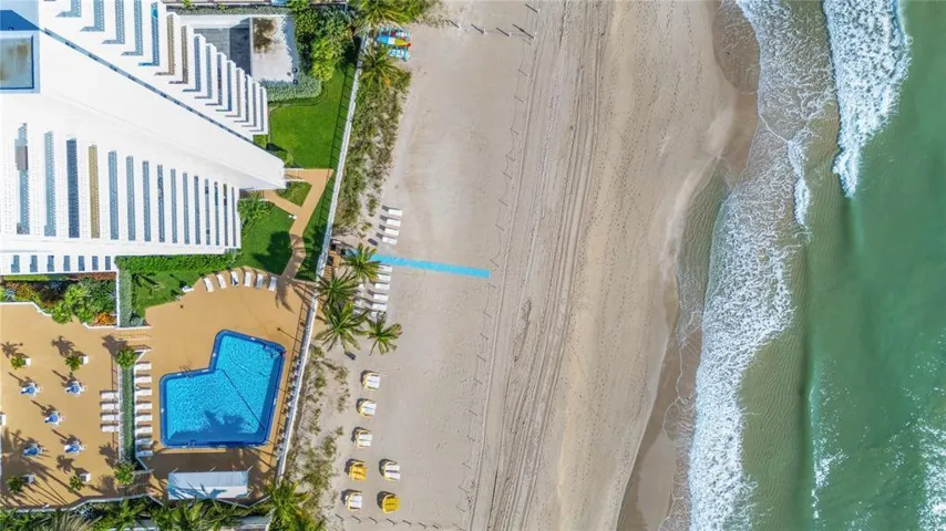 Aerial view of pool