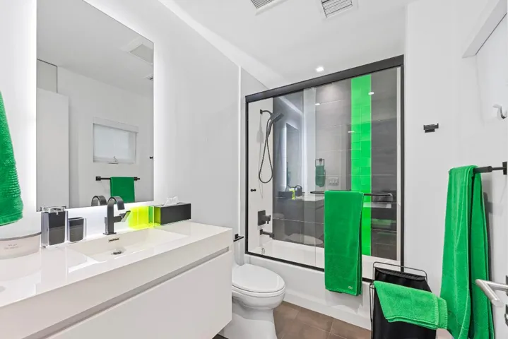 green bathroom