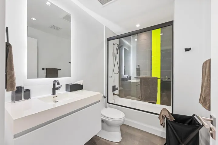 yellow bathroom