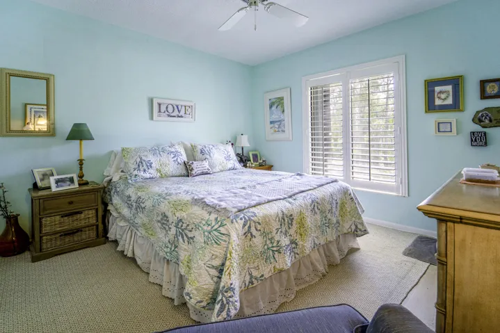 Mornings feel better with plantation shutters and sunshine.
