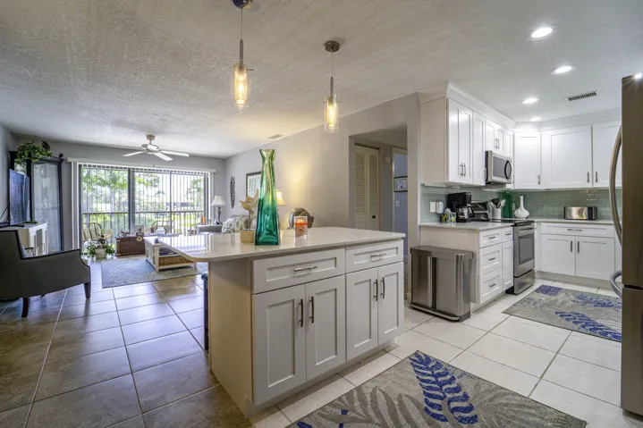 Entertain with ease around the custom kitchen island.