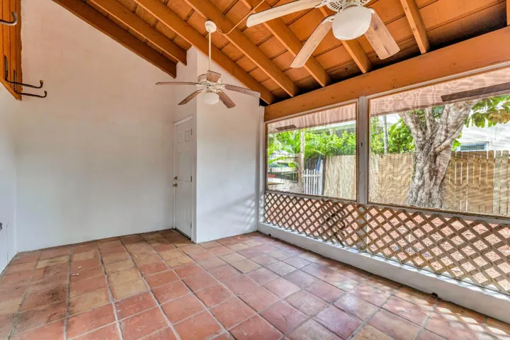 Screened patio